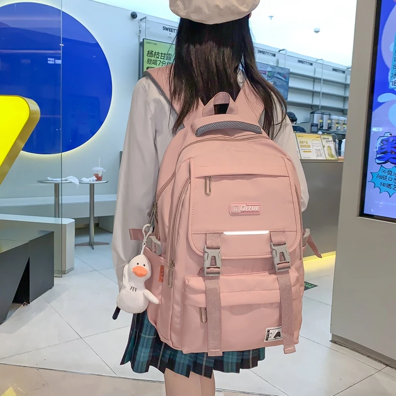 初中生书包女大学生中学生电脑背包学院风高中生日系大容量双肩包