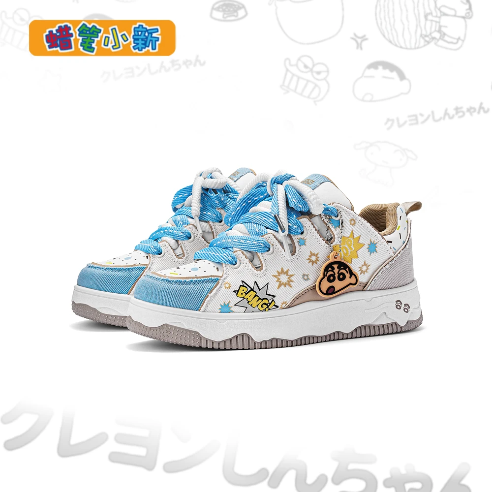 蜡笔小新鞋子男款爆款2025新款保暖面包鞋时尚情侣百搭厚底运动鞋
