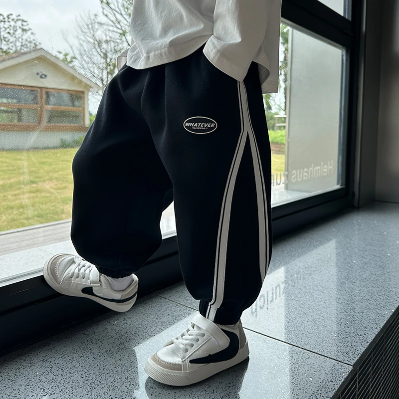 儿童裤子男童秋装运动裤2025新款春秋款痞帅气男宝长裤男孩休闲裤