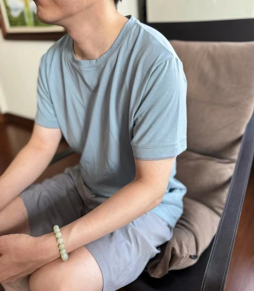 莱赛尔天丝男士家居服套装