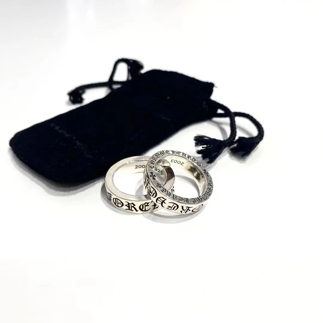 【国内现货】CHROME HEARTS克罗心 Forever经典款6mm 戒指 指环