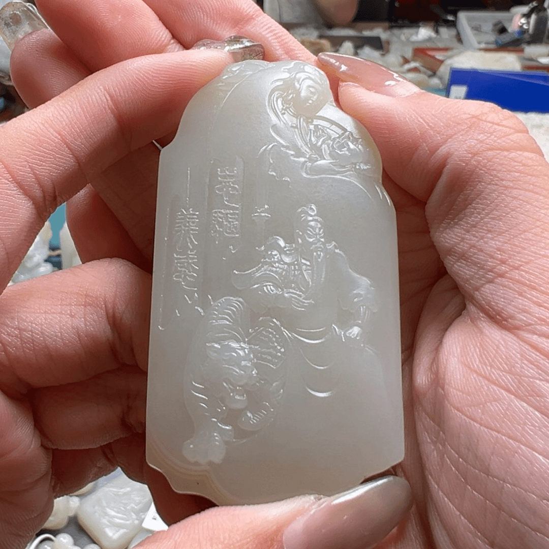 和田玉（糖玉）颈饰未镶嵌