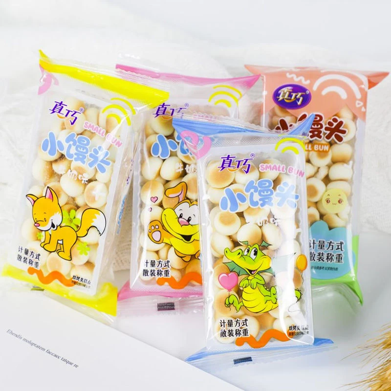 真巧小馒头牛奶味零食饼干糕点网红儿童食品零食小馒头独立小包装
