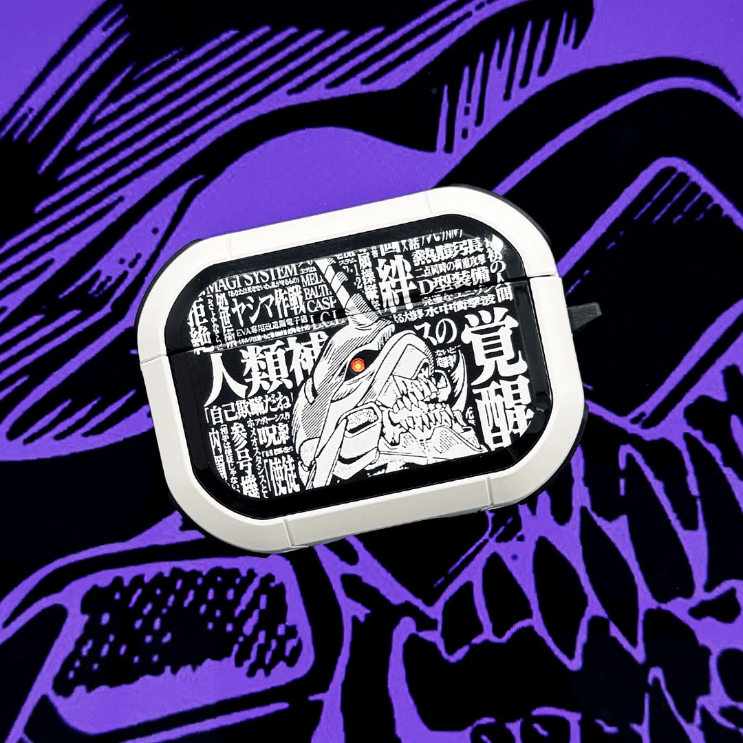 原创AirPodsPro2代保护套适用于airpods4保护套防摔机甲壳亮灯