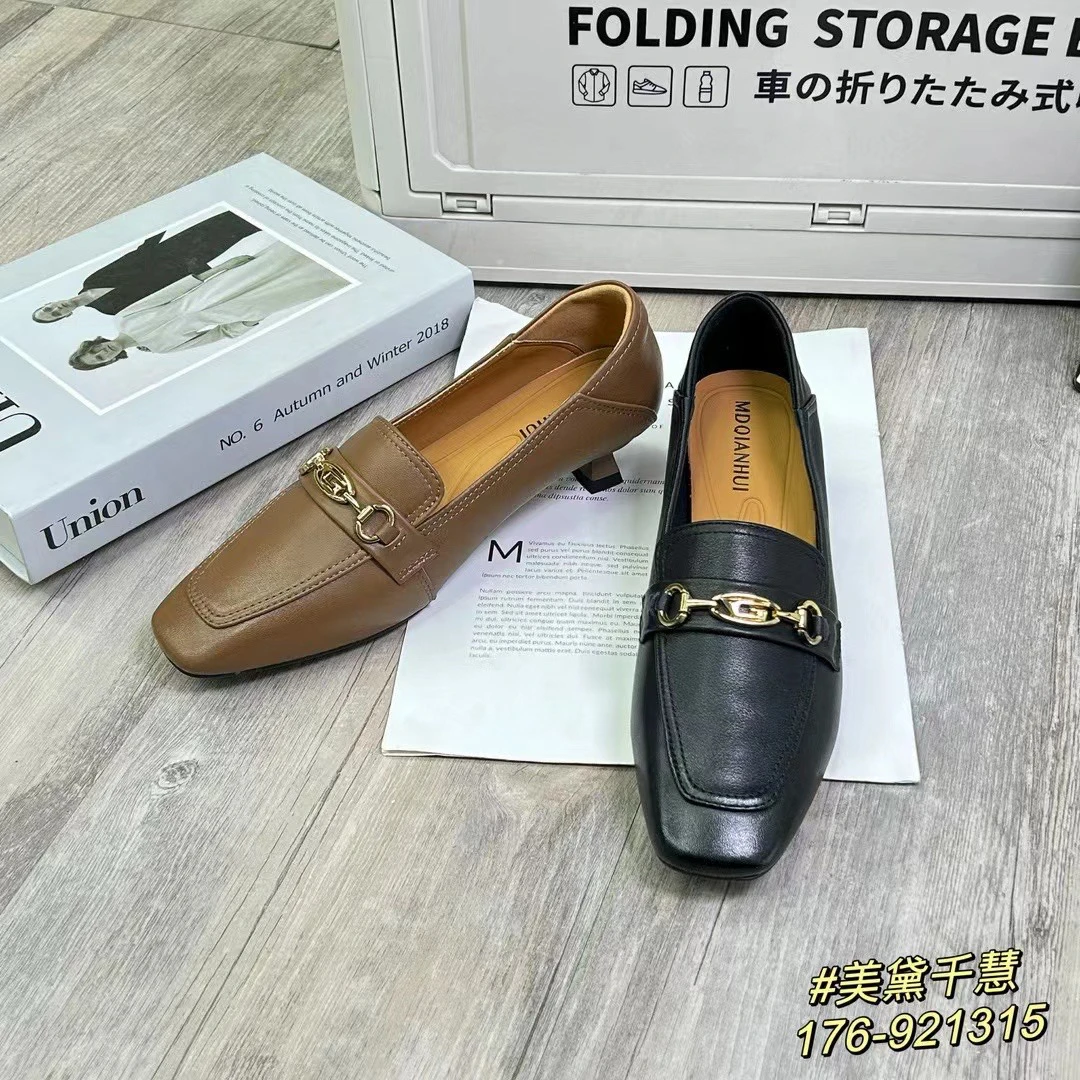 176921新款百搭休闲高品质头层牛皮浅口单鞋