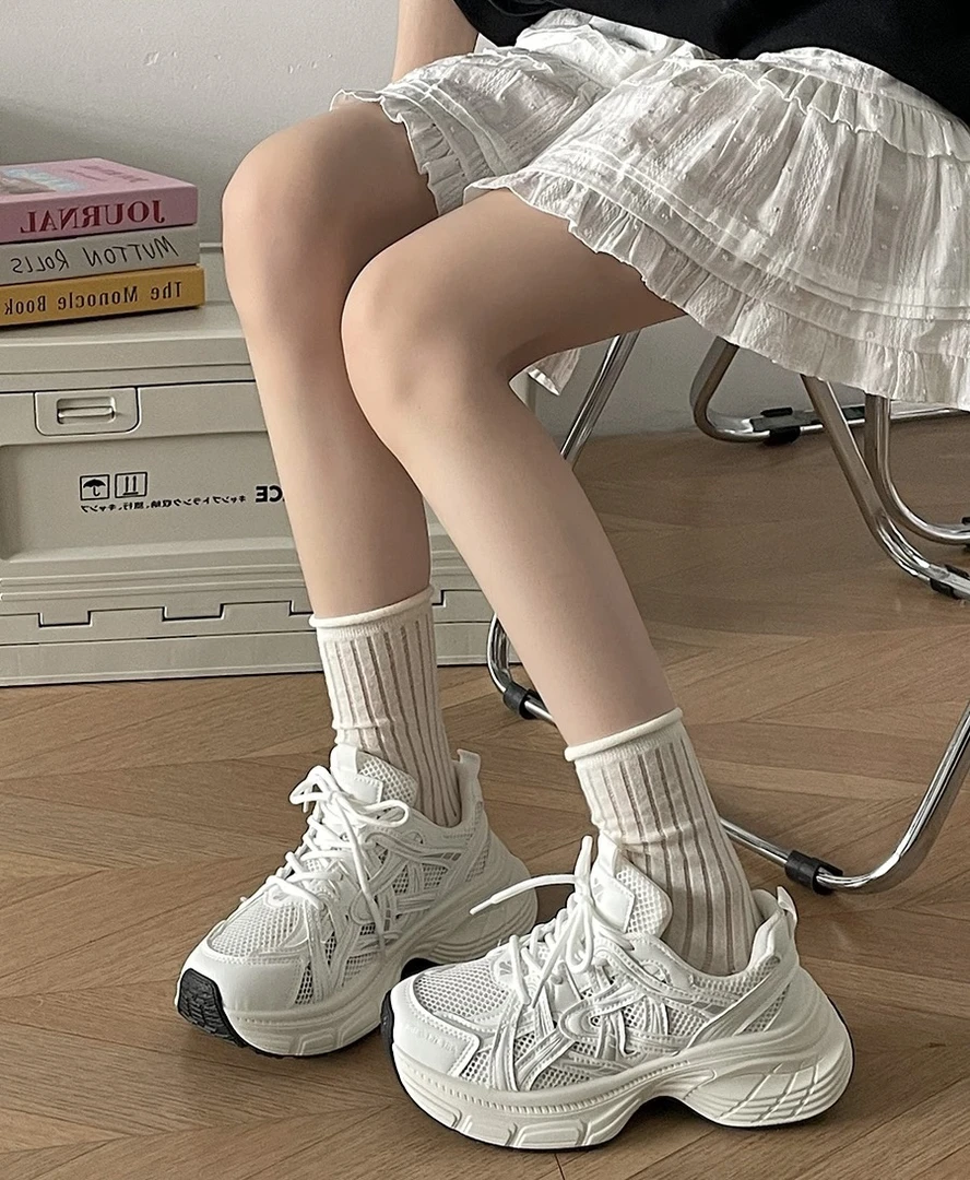 79922新款高品舒适超轻透气休闲老爹单鞋