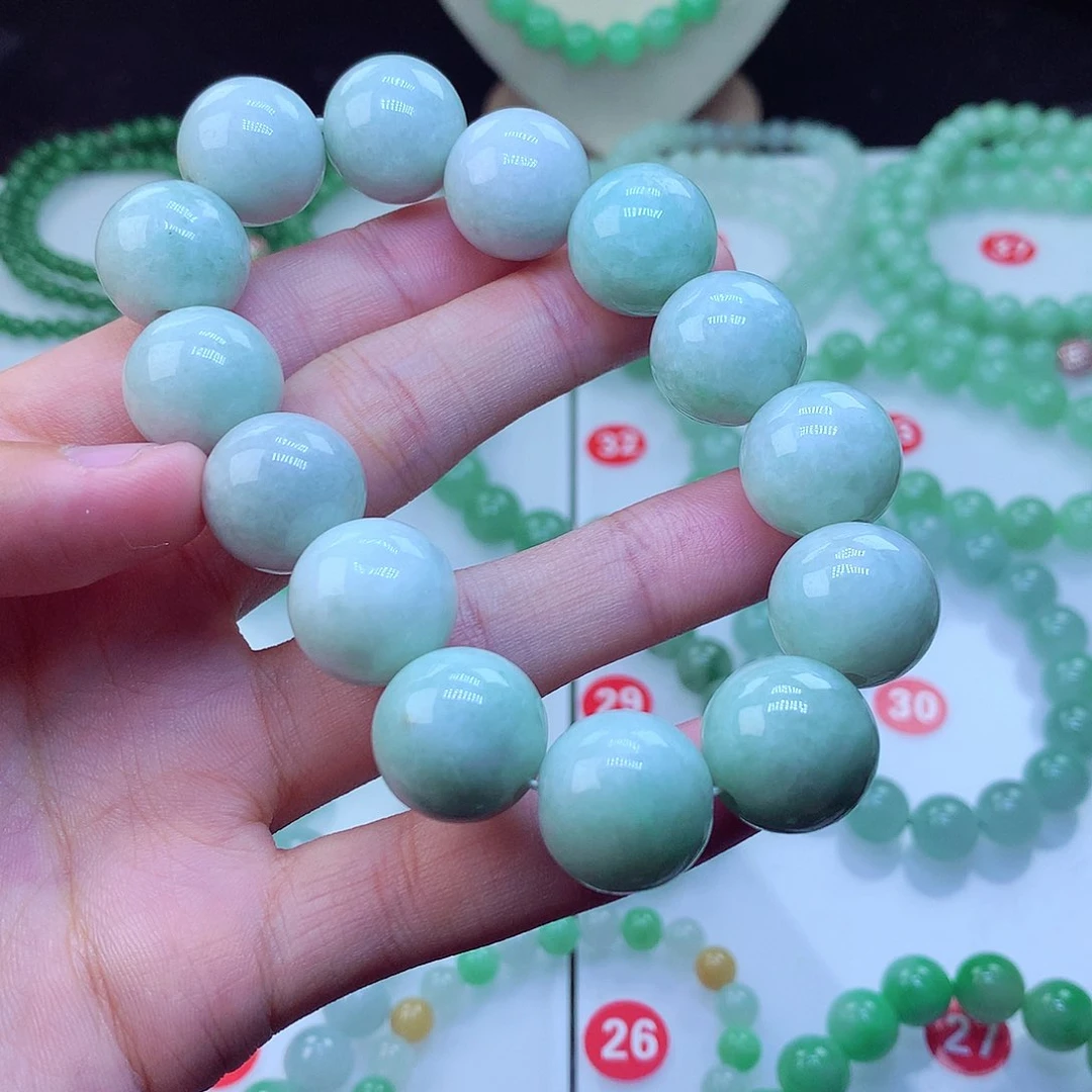 翡翠毛衣链未镶嵌