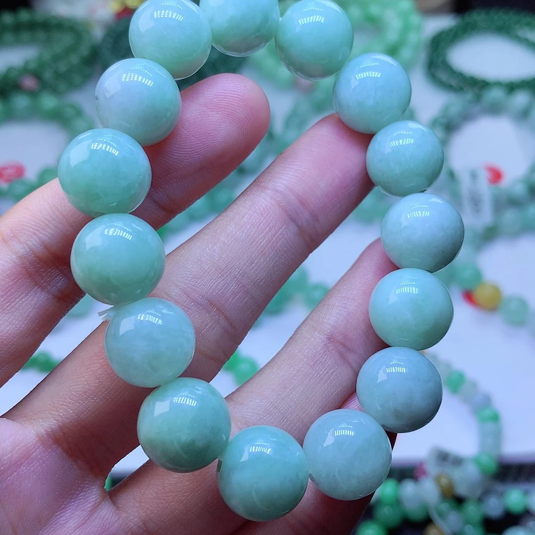 翡翠毛衣链未镶嵌