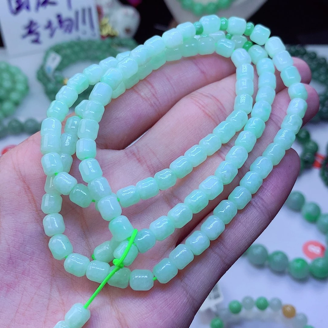 翡翠毛衣链未镶嵌
