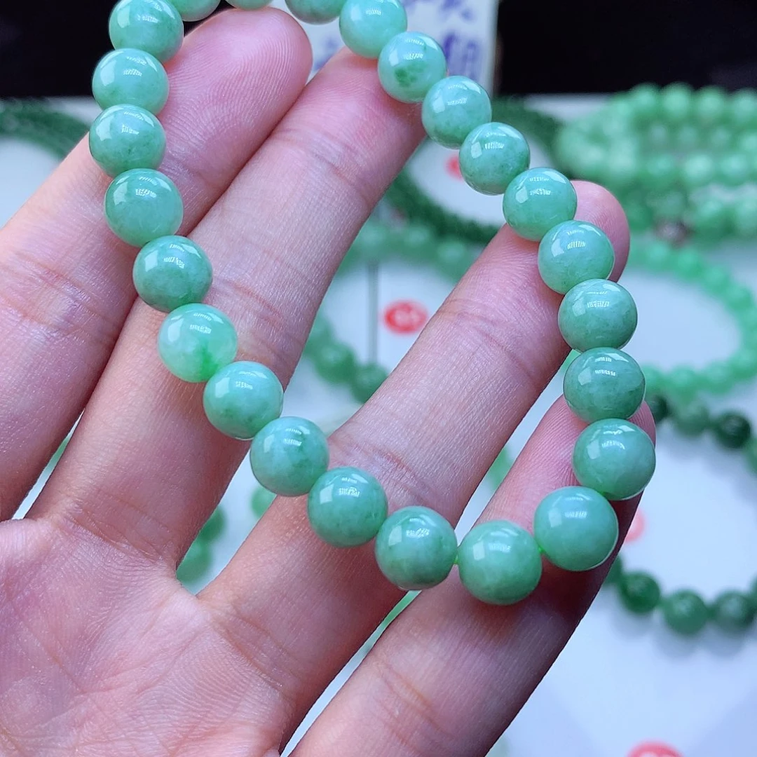 翡翠毛衣链未镶嵌