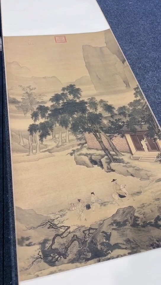 【闪购商品】书法仇英 茶挂  复制品非手绘