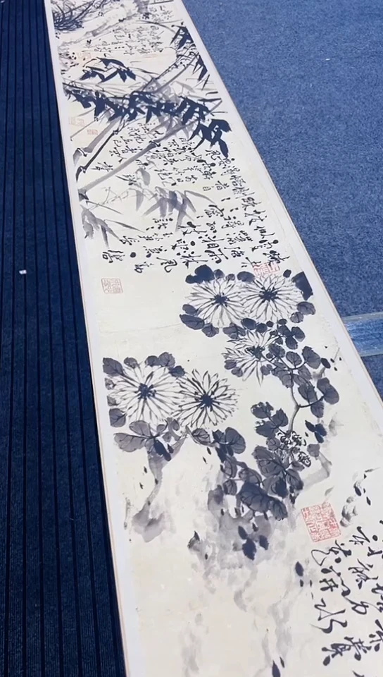 【闪购商品】书法郑板桥 手卷 复制品非手绘