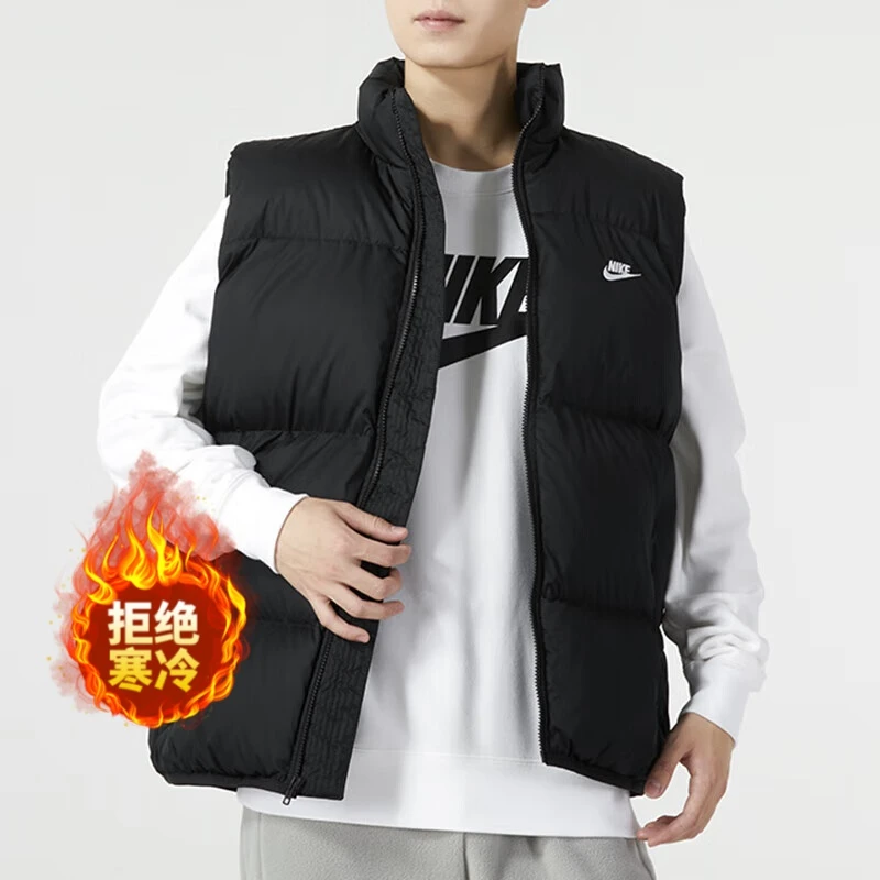 Nike/耐克棉服背心男装23秋冬款跑步运动服防风保暖休闲马甲外套