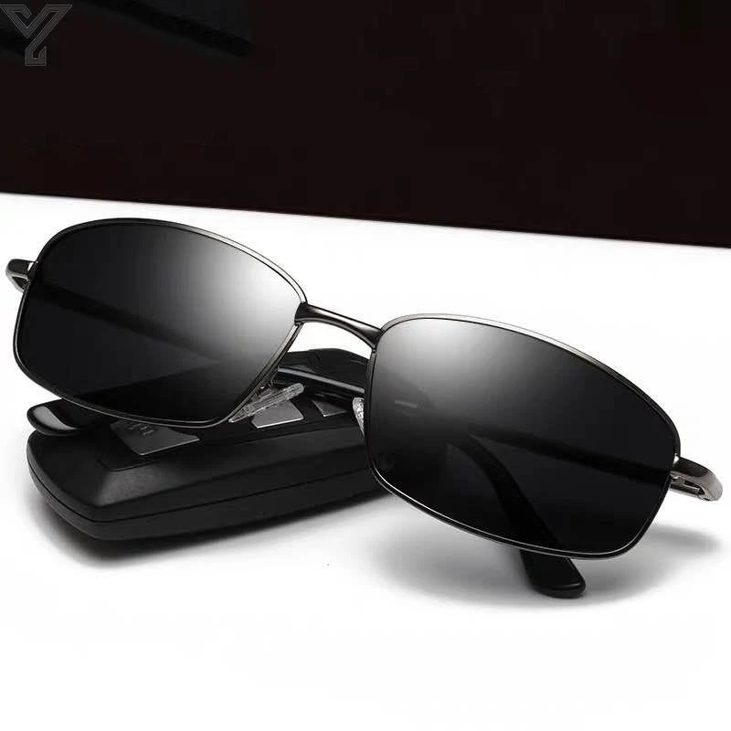 摩托车护目镜日夜两用变色偏光男士开车太阳镜司机驾驶商务眼镜男