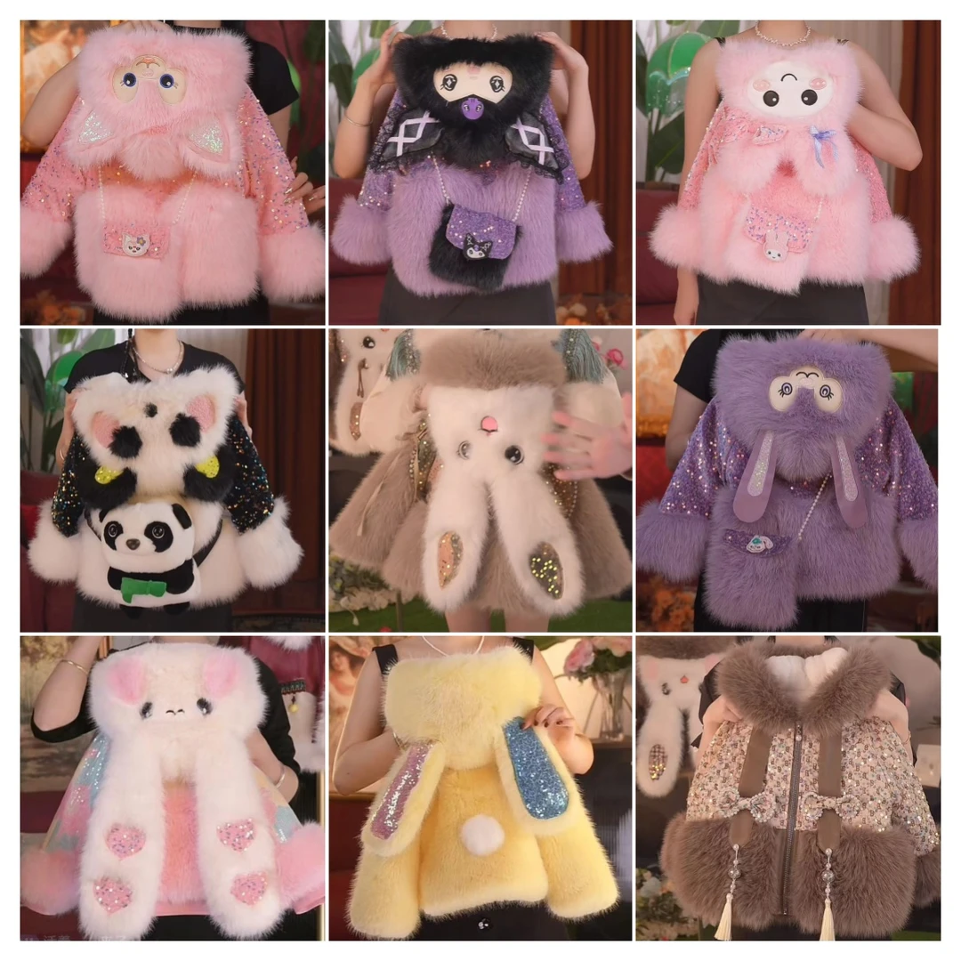 瑞果麻麻2024新冬季女童网红时尚儿童保暖加厚外套