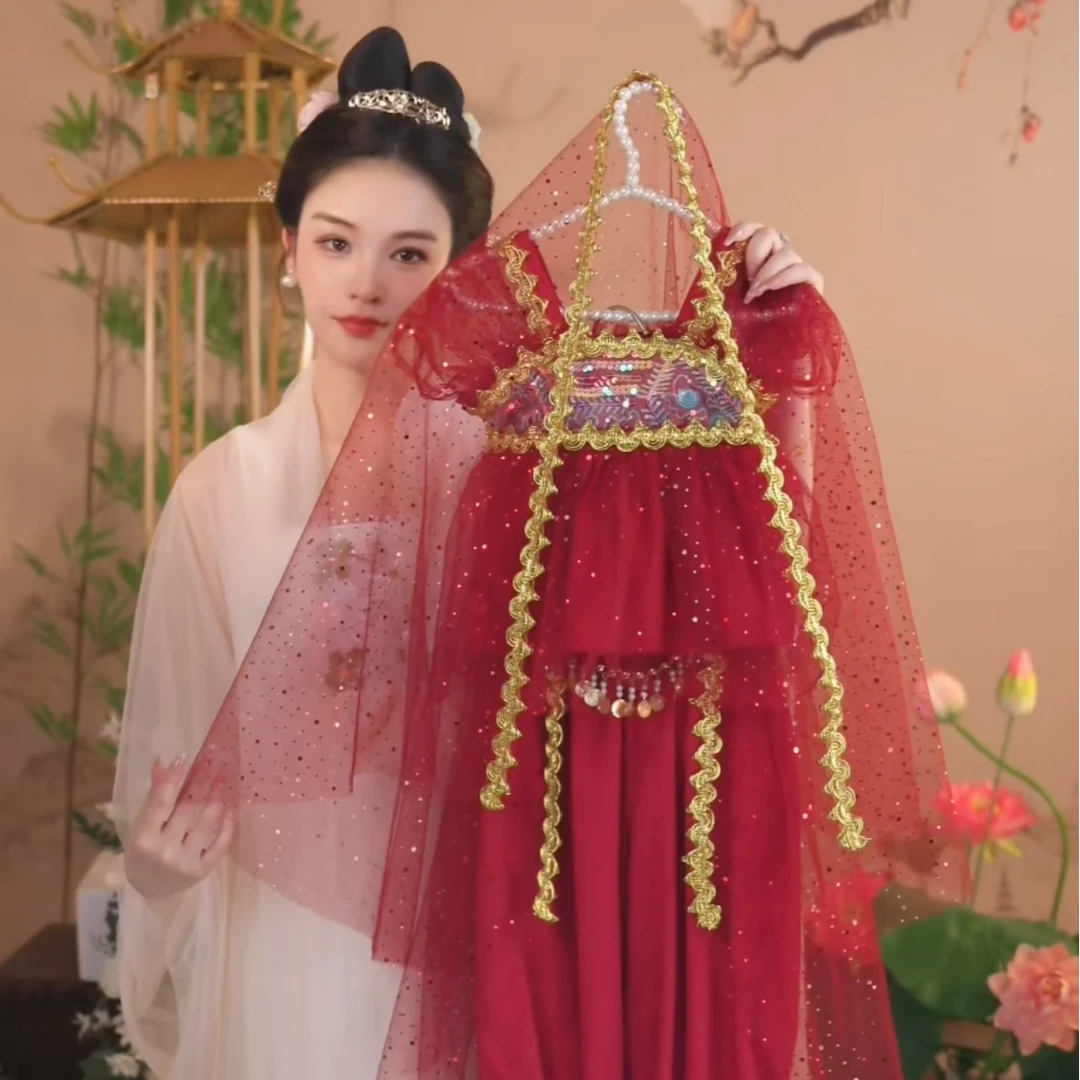 【飞天揽月】2024新款女童夏季古风仙气仙女中国风汉服裙爱1