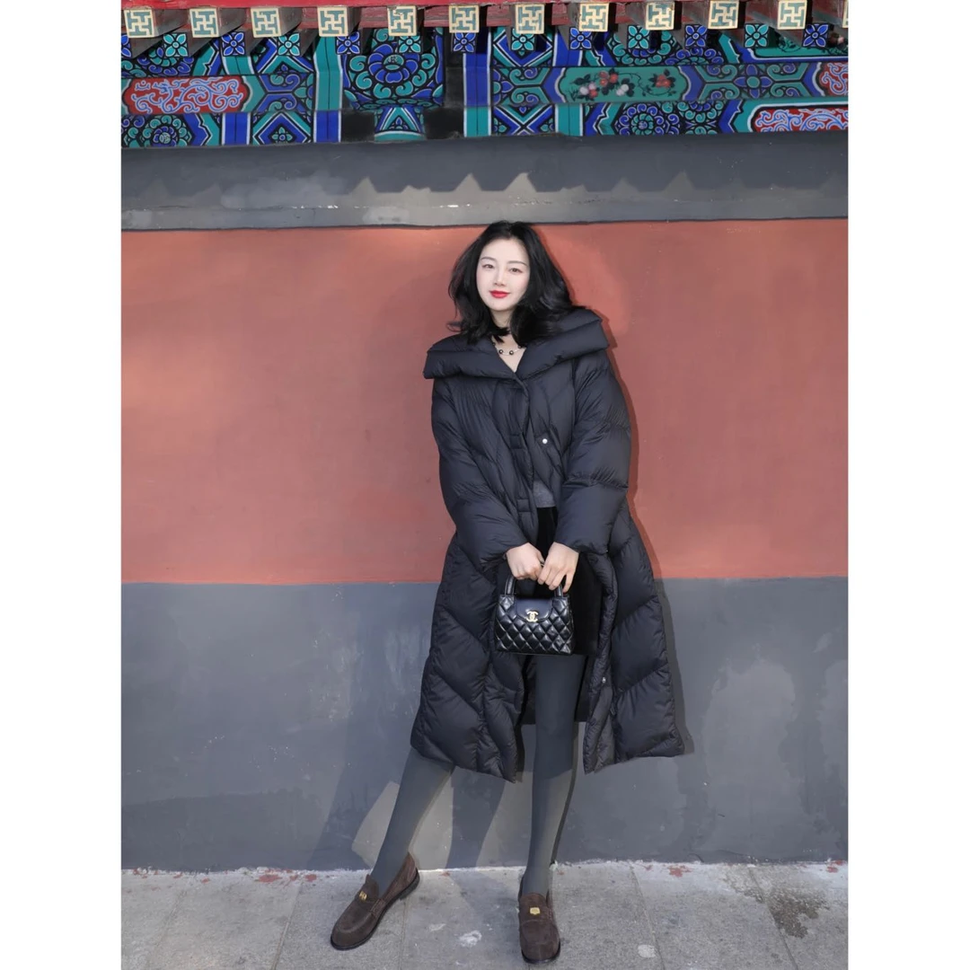 YJR叶老本儿 云烃 法式显瘦气质时尚设计感羽绒服YJR274