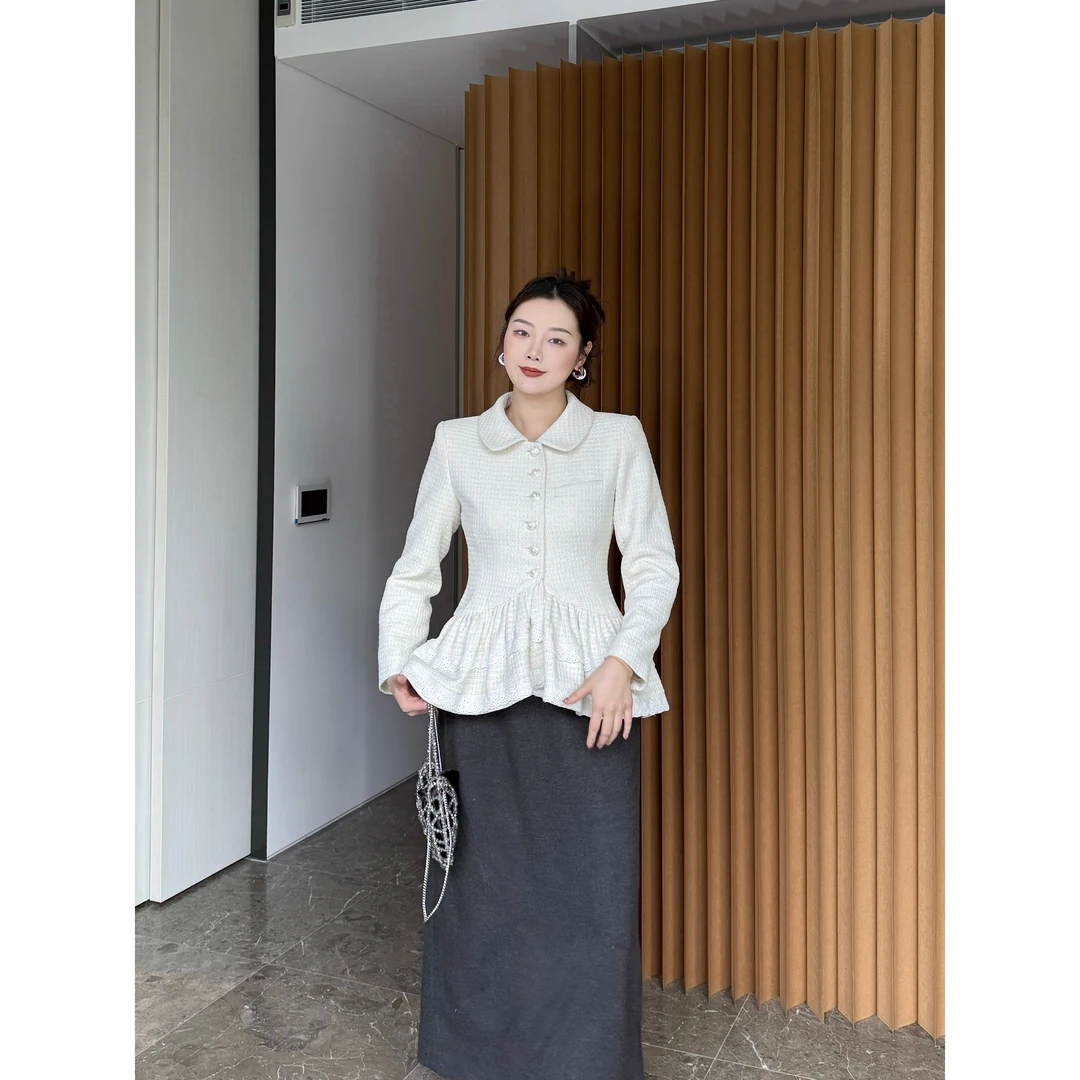 YEELEN Yy 初雪 法式气质显瘦时尚百搭休闲外套Yy174