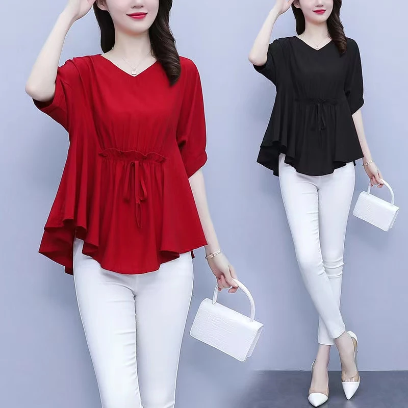 1阁【显瘦百搭】时尚洋气遮肚宽松气质女装遮肚子小衫