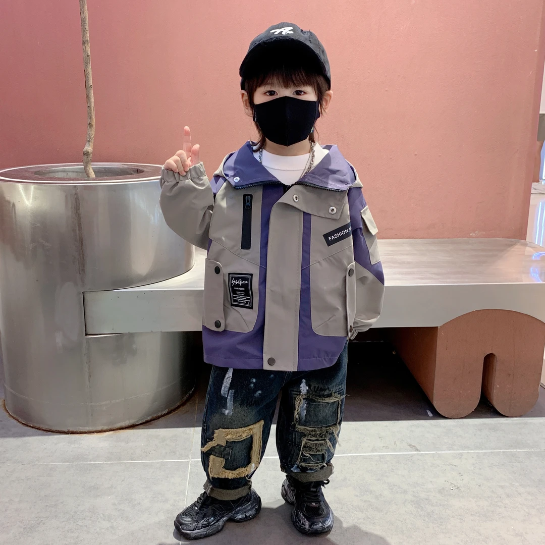 男童春秋装外套2024新款洋气儿童韩版夹克开衫痞帅小男孩休闲上衣