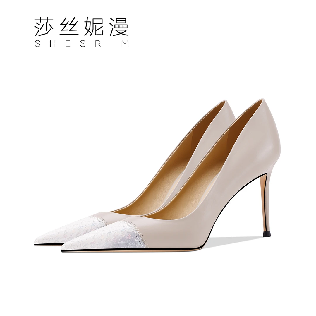 新款上线浅口高跟鞋气质时尚百搭性感春季细高跟尖头轻奢黑色