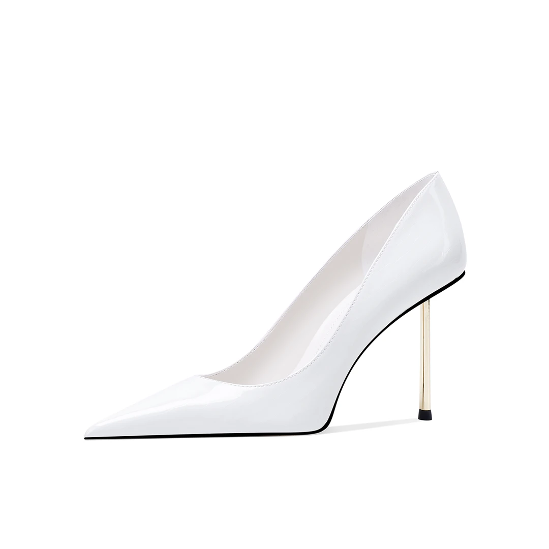 【都市轻行】早秋新款2024高级感压跟浅口高跟鞋尖头细高跟魅惑