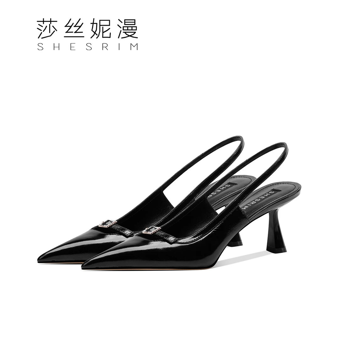 新款夏上新跟高6.5气质百搭夏季法式凉鞋女士细高跟时装时尚