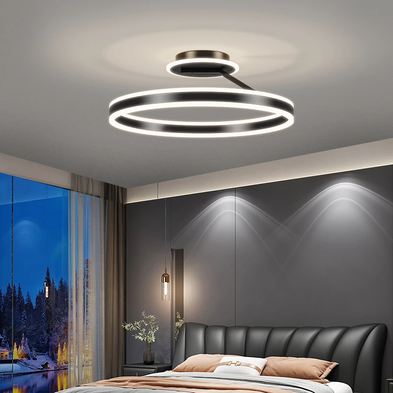 卧室吸顶灯具简约现代北欧客厅灯餐厅书房办公室灯极简网红主卧灯