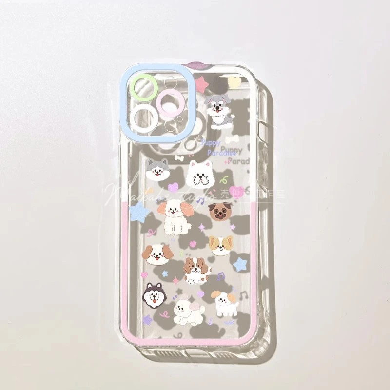 卡通小狗乐园适用苹果13手机壳iPhone14promax新款12天使眼11软xr