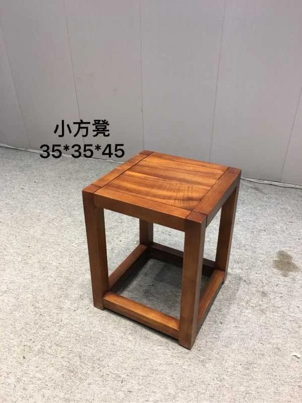 南美胡桃木小方凳书桌凳