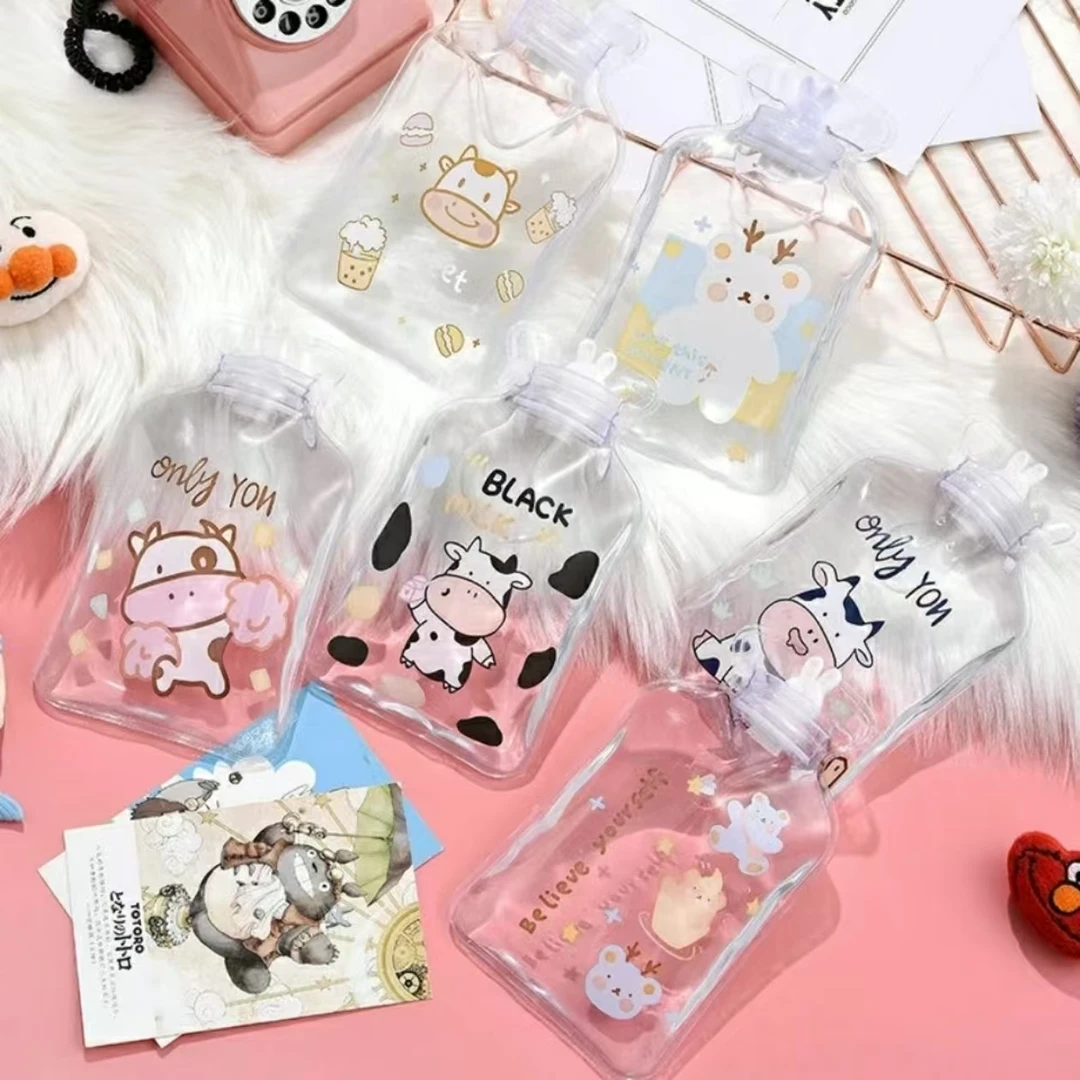 冬季随身热水袋防爆可爱透明PVC热水袋