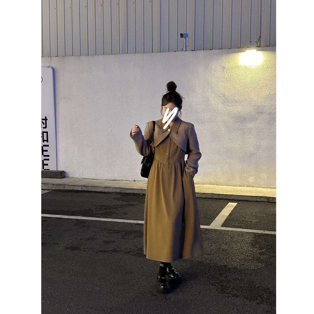 晶咕软软【香草可颂-外套】盐系轻熟套装小香翻领短外套秋季女外套