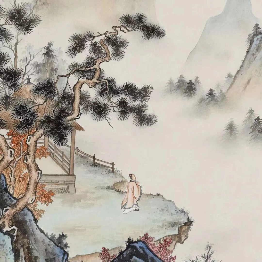 《松亭观云图》临摹课