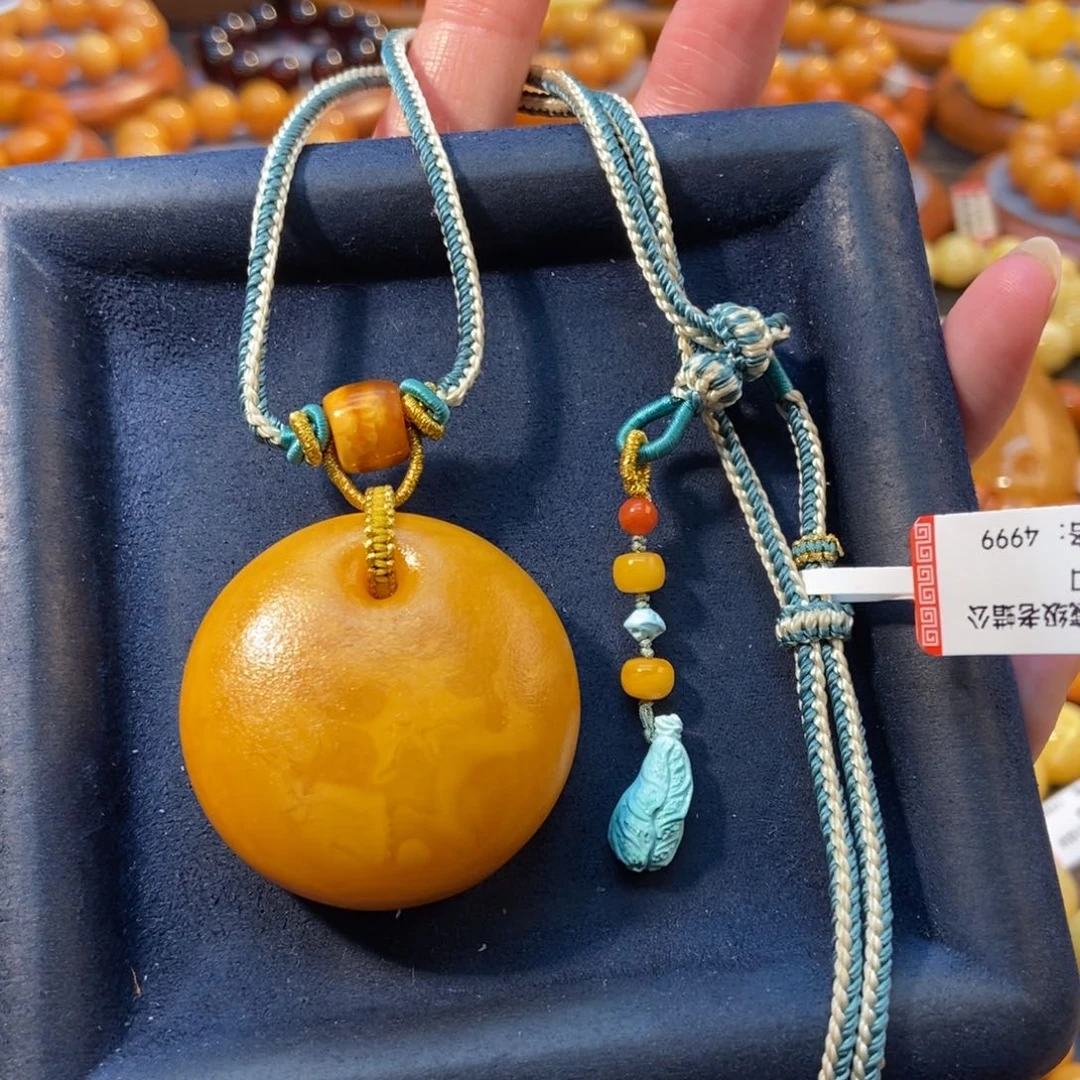 蜜蜡颈饰未镶嵌蜜蜡