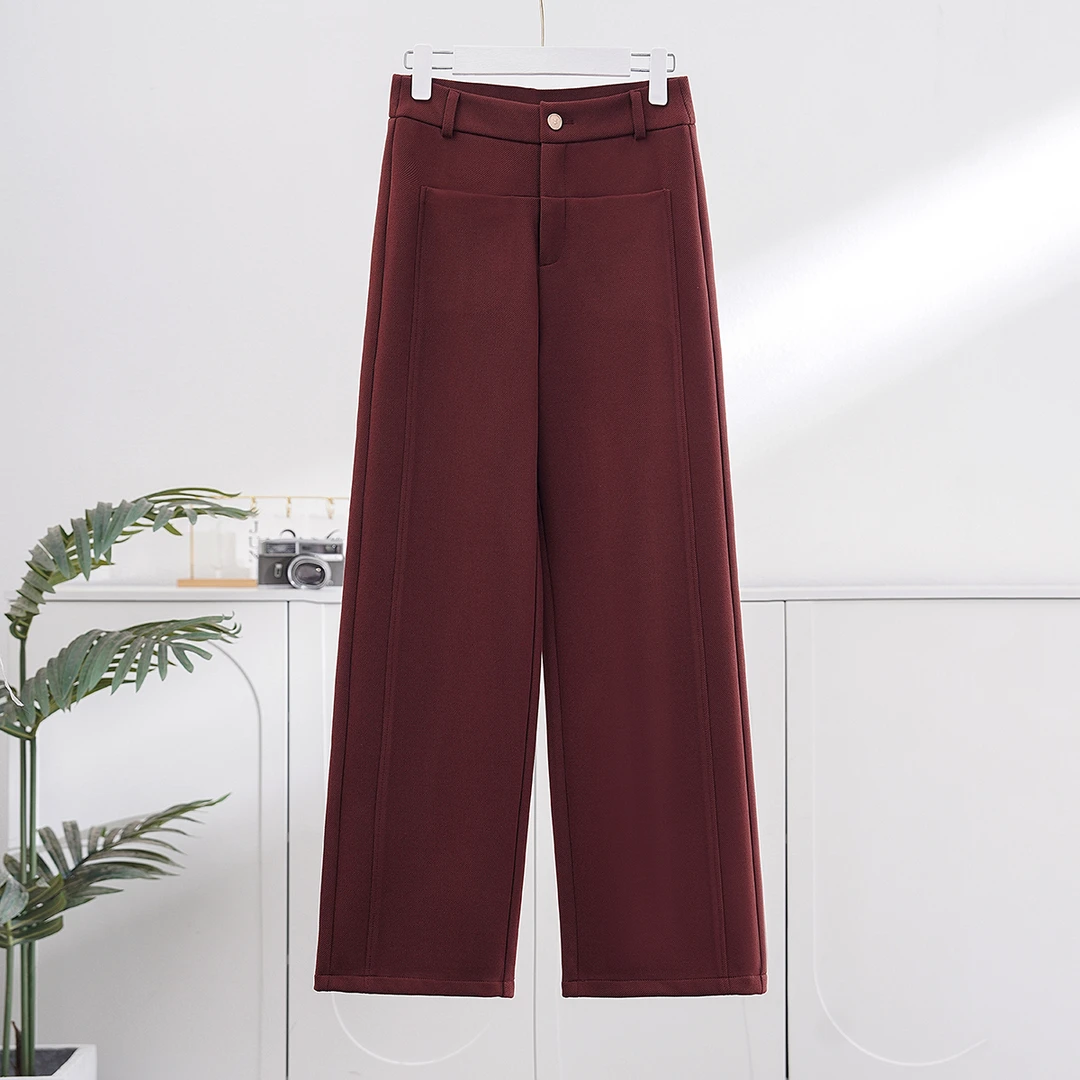 【秋冬新款】时尚百搭显瘦休闲宽松显瘦直筒裤BQ4552 裤长101-103