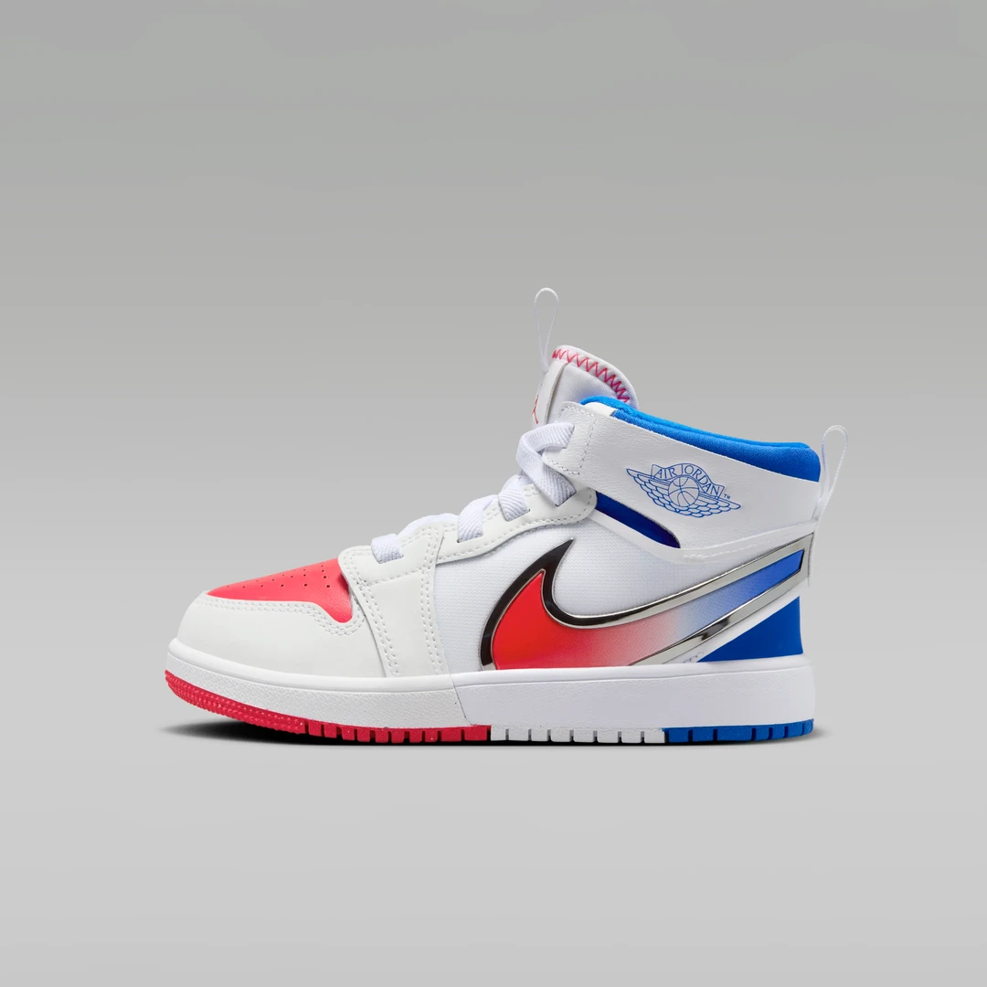 NIKE耐克中童JORDAN 1 MID RM EASYON (PS)经典篮球鞋FQ1282-100