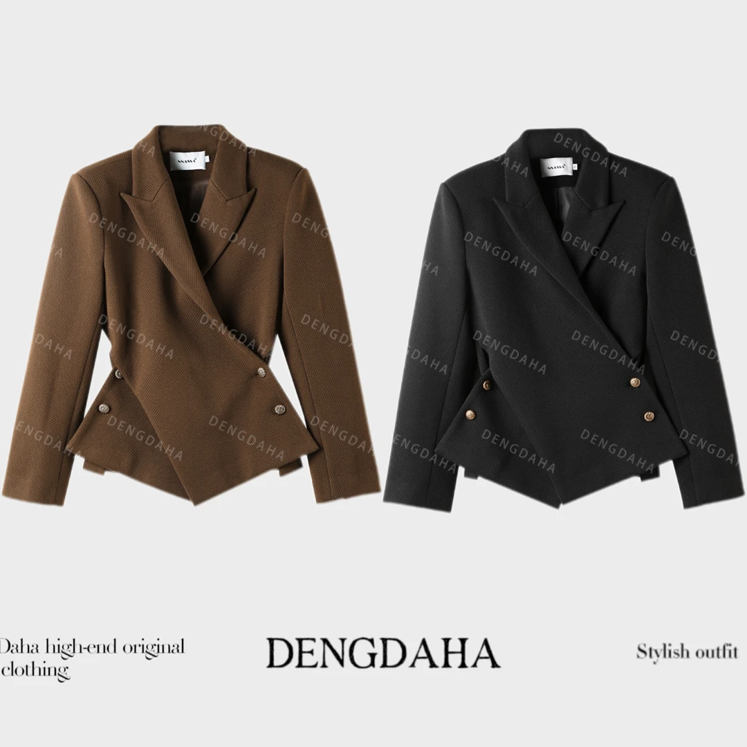「大哈」2024春季新款设计收腰气质女人西装外套HBZC611186 nnassa