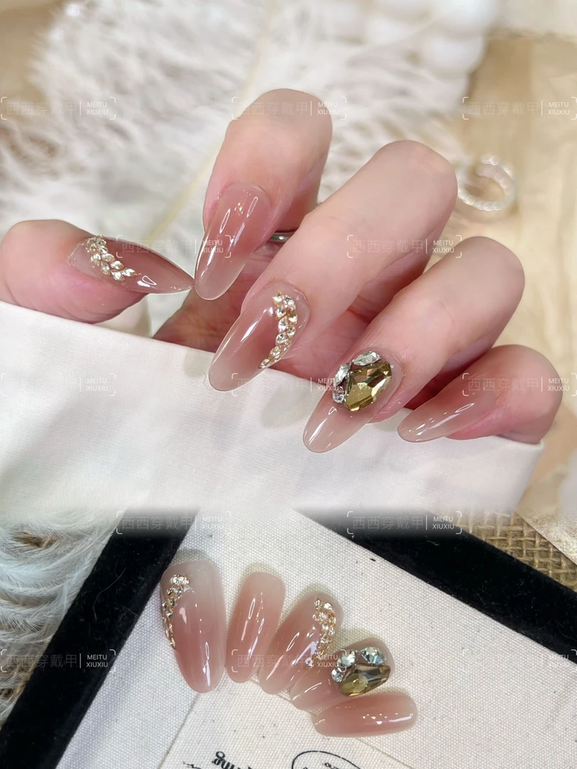 【迷醉星光】东洲K9钻秋茶服色穿戴甲2024新款茶色腮红高级简约千金