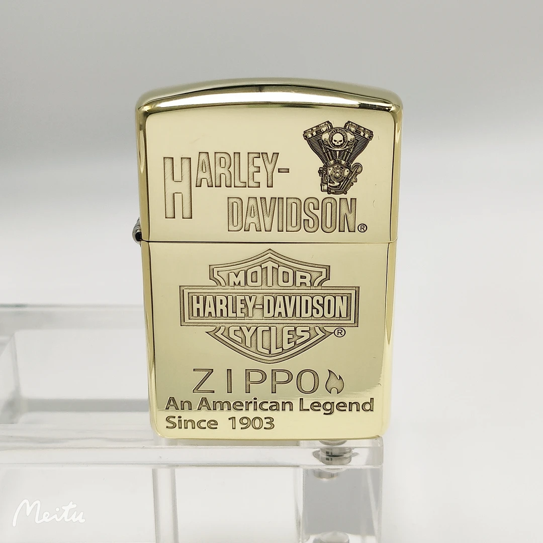 zippo打火机【哈雷盾标】纯铜精雕 盔甲机个性 经典 防风 煤油DYJ1
