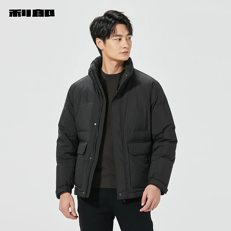 【商场同款】利郎男装羽绒服秋冬冬季男款立领休闲冬保暖外套加厚