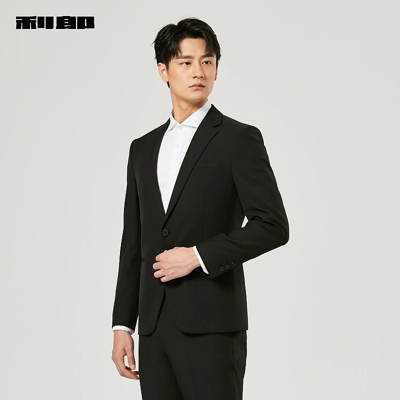 【商场同款】利郎 西服套装男士商务休闲秋季纯色西装结婚套西婚礼