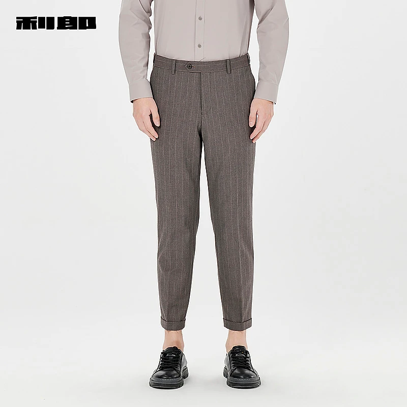 【商场同款】利郎官方 西服套装男2024春条纹款西装套1SA