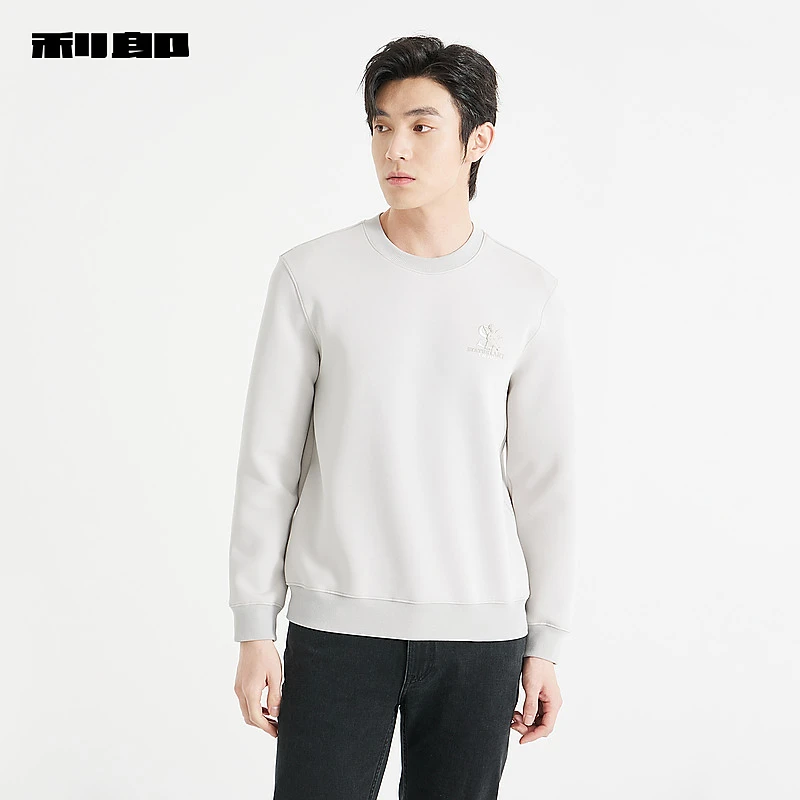【商场同款】利郎官方 卫衣男士秋季新款圆领T恤男1Y