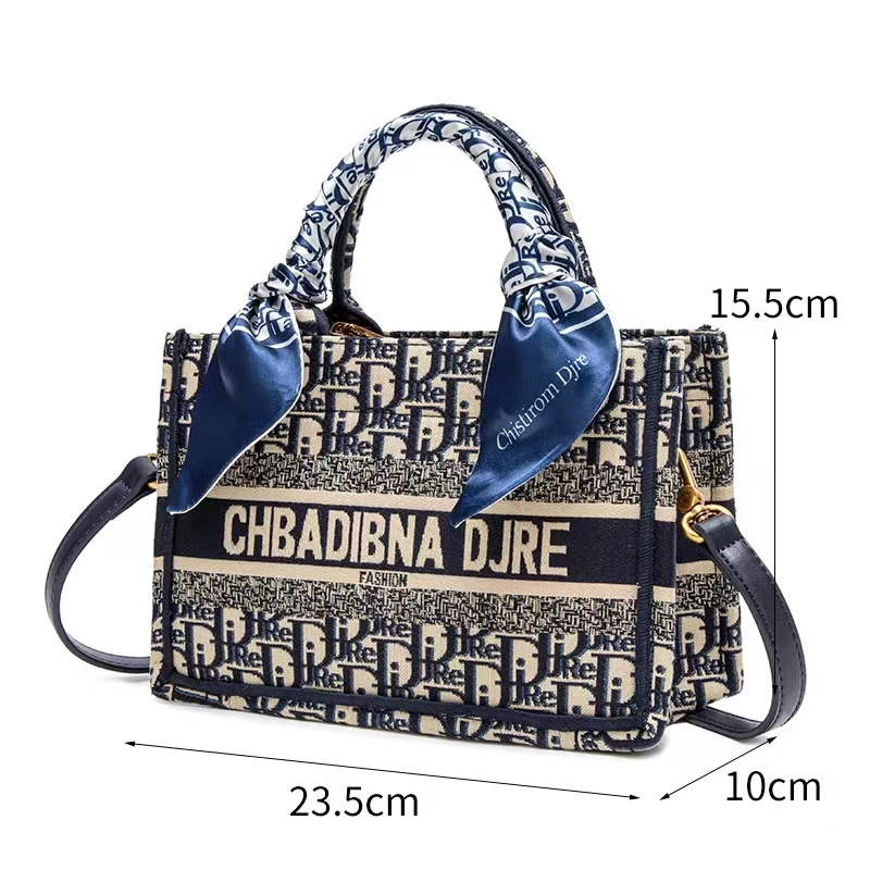 轻奢单肩斜跨手提女包Mini托特08