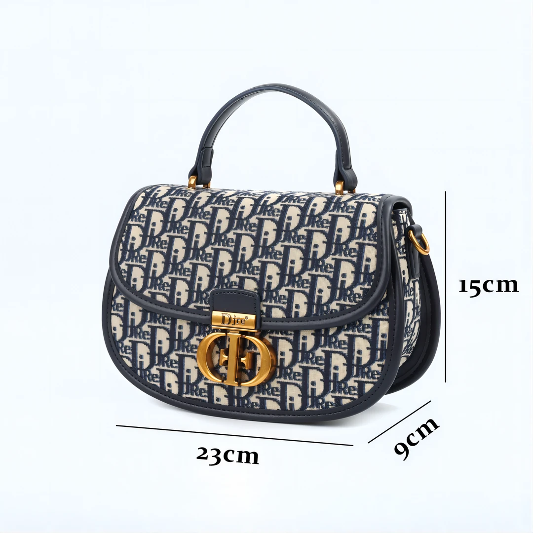 轻奢圆形手提马鞍单肩斜跨女包37