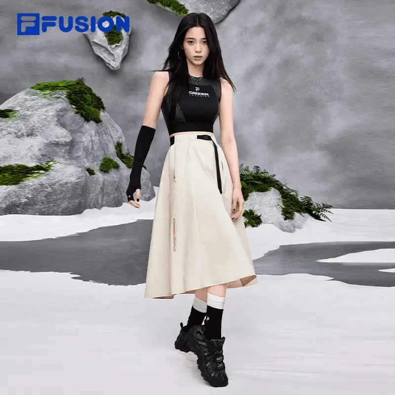 FILA FUSION【欧阳娜娜同款】遮肉修身气质机能半身裙T11W431301F