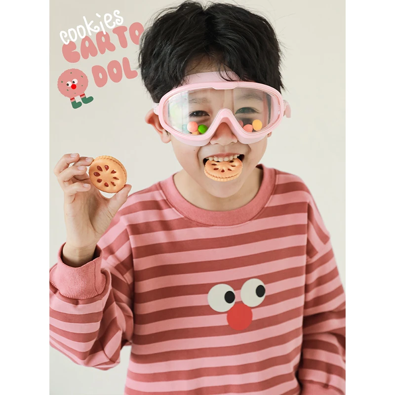 幼悠春一波 立体玩偶顽皮可爱炫色印花休闲卫衣N4615 N4617