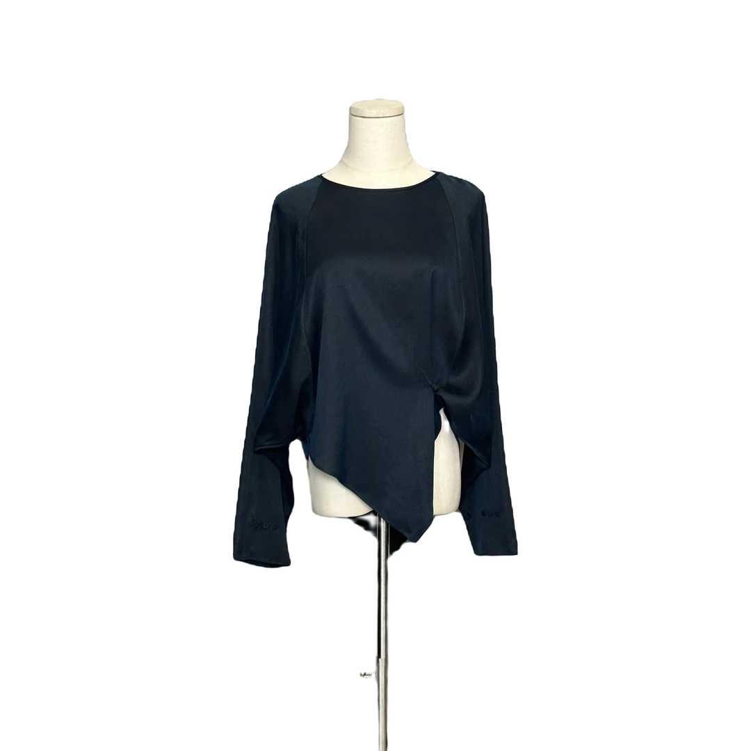 女装「利琪高订」 国风新中式时尚不规则轻奢百搭时尚休闲衬衫上衣A