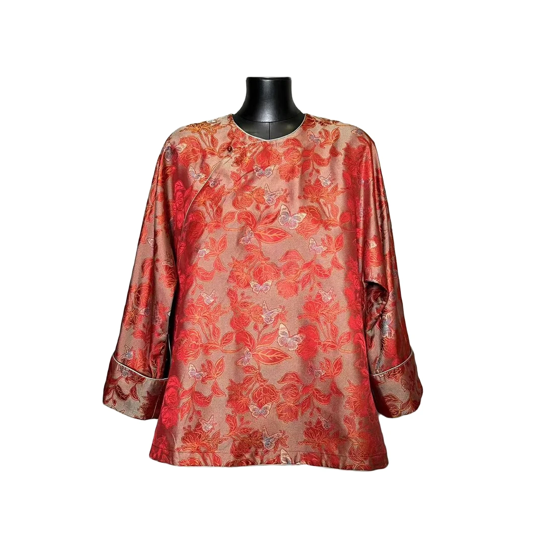 「利琪高订」国风春季设计师气质时尚轻奢重工复古外套上衣A4590