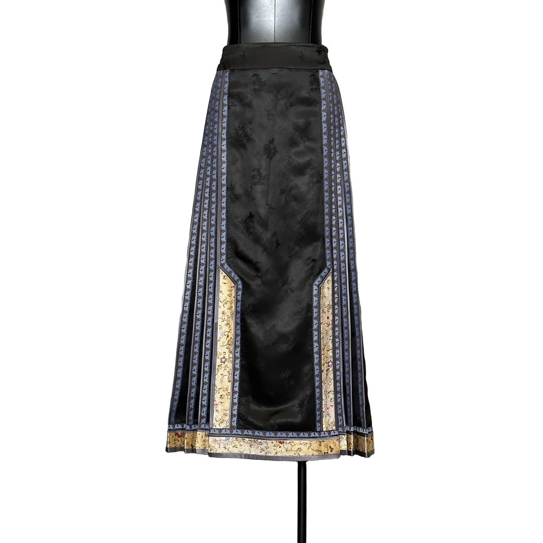 「利琪高订」国风新中式气质轻奢百搭复古重工马面裙半身裙B4696